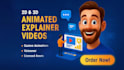 create 2d or 3d corporate animated explainer for your business