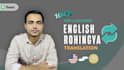 provide english to rohingya translation and transcription