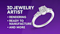 create 3d jewelry cad design for printing and rendering