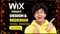 design or redesign wix studio website, wix landing page, figma to wix