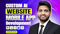 build ai website, ai mobile app, full stack website development