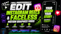 do instagram, tiktok viral reels video editing