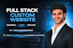 build a full stack custom business website with ai powered features