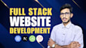 develop fullstack business website chat and streaming application
