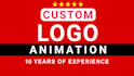 create a custom logo animation in premium quality