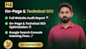 do website audit, on page and technical SEO, google search console indexing