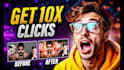 design a youtube thumbnail for faceless and gaming channels to boost CTR