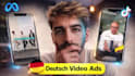 create facebook video ads in german