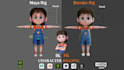 create a professional 3d character rig