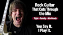 record punchy hard rock and metal guitars for your song