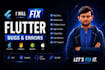 fix flutter bugs, gradle issues and ai generated code