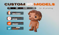 create custom 3d printable models in blender
