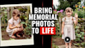 create a touching animated memorial video