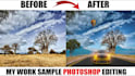 manipulation, remove people and object,text in photoshop editing
