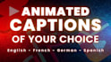 add animated titles, subtitles, and captions to videos
