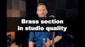 record brass in studio quality
