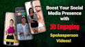 create 30 engaging spokesperson videos to boost your social media growth