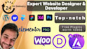 be your business website expert, wordpress template, develop website