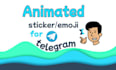 create professional animated stickers and emoji for telegram