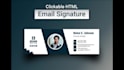 create a clickable and editable HTML email signature