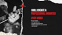 produce a professional animated lyric video