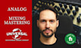 mix and master your song to major label standards using analog gear