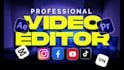 do professional video editing cut merge transitions color grading and more