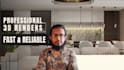 do stunning realistic interior walkthrough video