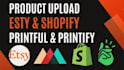 do etsy seo listing, etsy digital product, printful product uploading