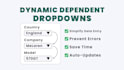 create dynamic dependent dropdowns in google sheets or excel