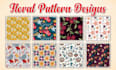design creative floral seamless pattern for textile prints