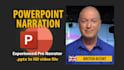 convert your powerpoint to a video with british english voice over
