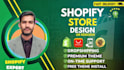 create a shopify website, shopify store design or redesign