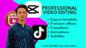 create editable capcut template for song promotion and tiktok videos