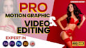 create professional  motion graphics and  video production