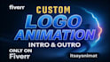 custom logo animation, intro outro for youtube and business