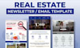 design real estate editable responsive HTML email template newsletter design