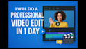 do a professional video editing for your personal brand