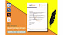 create editable custom business letterhead word template