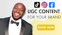 create authentic ugc videos for tiktok, reels, facebook
