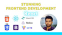 do stunning react and nextjs frontend web development