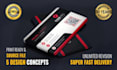 design professional business card within 06 hours