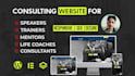 make a coaching website for consulting speakers or trainers