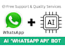 create customized ai whatsapp API chatbot using chatrace and manychat
