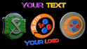 do spin animation your logo coin text or object in 3d style