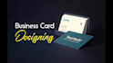 make business card design with qr code and stationery design