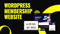 design wordpress membership website or wordpress subscription website