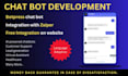create chatbot for social media and website