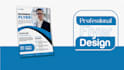 do flyer and cover with one page design or restaurant menu
