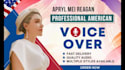 record your american female voiceover or dubbing